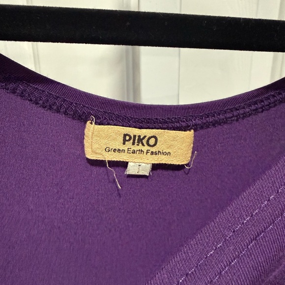 Piko 1988 Rich Purple Long Sleeve Top - Picture 3 of 4